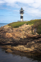 Lighthouse Illa Pancha in Ribadeo, Lugo