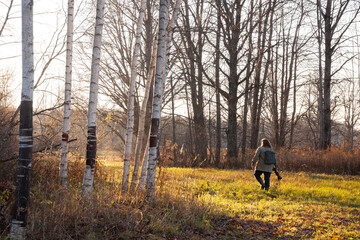 A nature photographer looking for some motives in an autumnal wilderness in Estonia. 