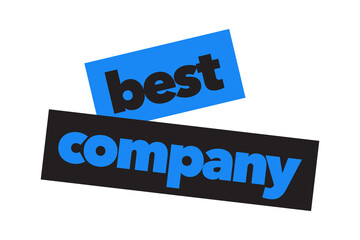 Modern, simple, minimal typographic design of a saying 