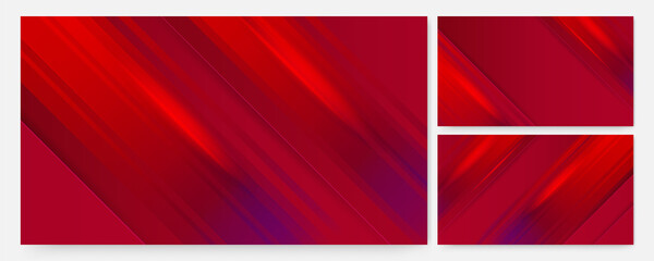 Flash Light red Colorful abstract Design Banner