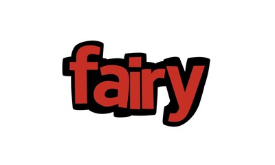 FAIRY lettering vector design