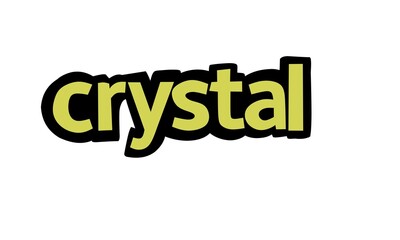 CRYSTAL lettering vector design