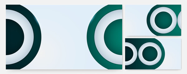 Obraz premium Modern Circle Light green Colorful abstract Design Banner