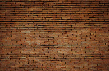 Fototapeta na wymiar Old brown brick wall texture can be use as background 