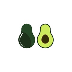 avocado icon design vector templates