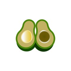 avocado icon design vector templates