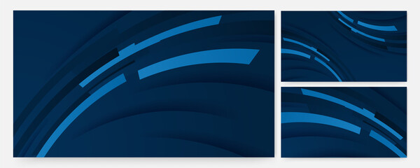 Technology Blue Colorful abstract Design Banner