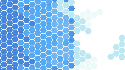 Hexagon Light Blue Colorful abstract Design Banner