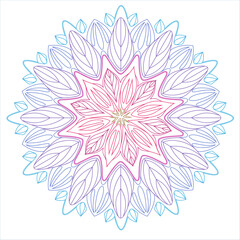 Mandalas for coloring book. Vector. Anti-stress therapy patterns. Decorative round ornaments. Mandala for Henna, Mehndi, tattoo, decoration. Outline. Stylized flower, floral round ornament. Amulet.