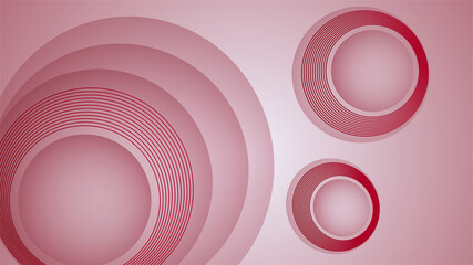 Modern Circle Light red Colorful abstract Design Banner