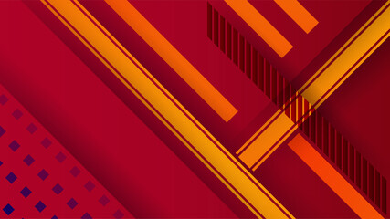 Stripes red orange Colorful abstract Design Banner