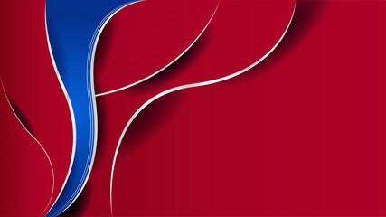 Modern wave Light red Colorful abstract Design Banner