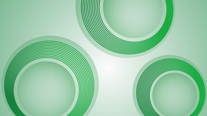 Modern Circle Light green Colorful abstract Design Banner