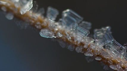 close up of ice