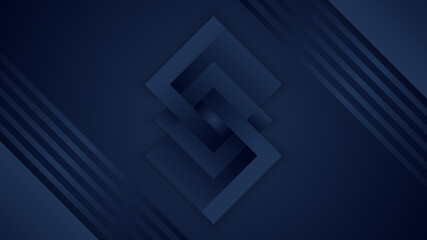 Modern Dark Blue Colorful abstract Design Banner