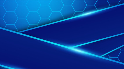 Fototapeta premium Technology Blue Colorful abstract Design Banner