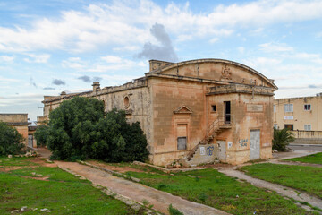 Australia Hall was built by the Austrian Red Cross in 1915 for entertaining the wounded ANZAC troops during the First World War. It was badly damaged by fire in 1998. - Pembroke, Malta.