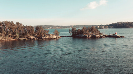 boats in the harbor in stockholm 