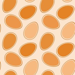 Easter seamless pattern with eggs for wallpaper and fabrics and textiles and packaging and gifts 
