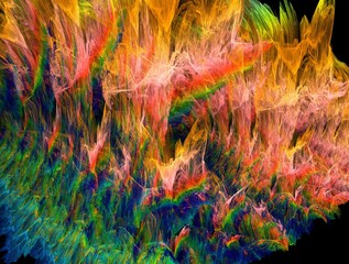 Obraz premium Imaginatory fractal abstract background Image