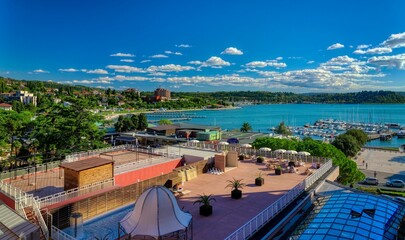 View to Portoroz Harbour