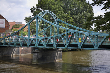 Fototapeta premium Tumski Bridge in Wroclaw. Poland