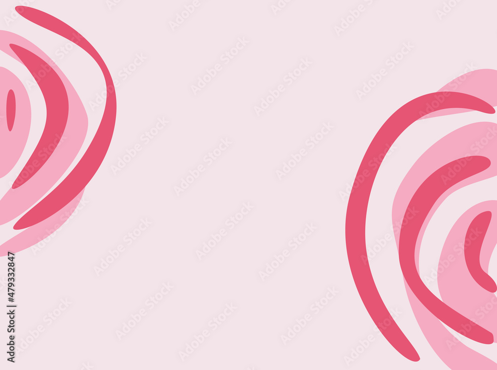 Poster minimalist presentation background with some wavy and curly lines pattern and copy space area