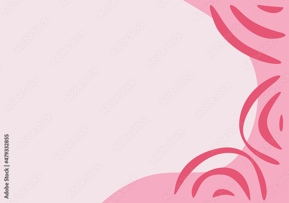 Poster minimalist presentation background with some wavy and curly lines pattern and copy space area