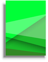 Business presentation or a book cover template, abstract green background vector illustration