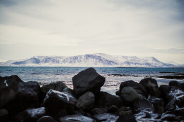 Iceland winter coast