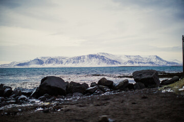 Iceland winter coast