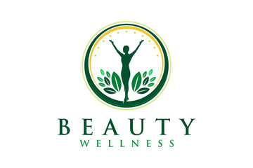 silhouette figure, sun, and leaves for Awakening Empowering Wellness Woman relationship