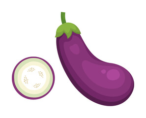 Eggplant Fruit Vegetable Vector