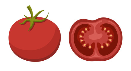 Tomato Fruit Vegetable Vector