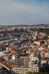Fototapeta na wymiar Bairro Alto neighborhood in Lisbon seen from São Jorge Castle