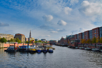 Fototapeta premium Der Hafen in Hamburg