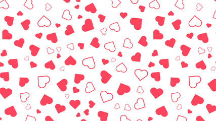 cute love valentine day background seamless pattern