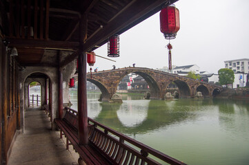 杭州市北部の京杭大運河にかかる広済橋