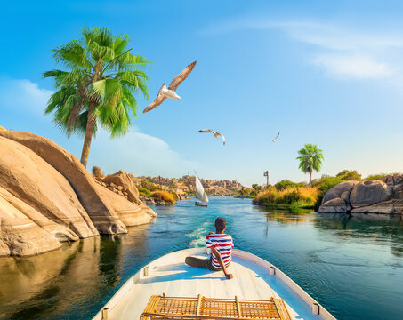 Boat on the nile