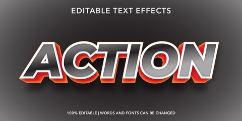 action editable text effect