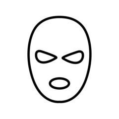 Fototapeta na wymiar Thief line icon, vector logo isolated on white background