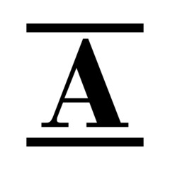 alphabet letter a icon