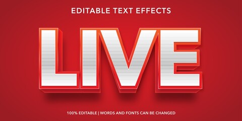 live editable text effect - obrazy, fototapety, plakaty