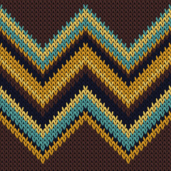 Yarn zig zal lines knitting texture geometric