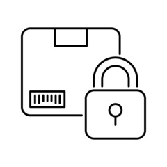 Parcel vector Outline Icon Design illustration. Shipping and Delivery Symbol on White background EPS 10 File