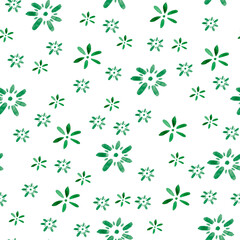 Green watercolor abstraction seamless pattern. Template for decorating designs and illustrations.