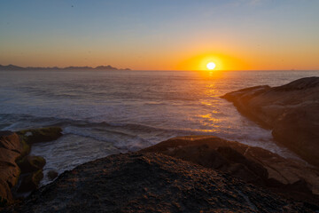 Sunrise at Arpoador Beach