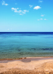 landscape on the sea in trapani Sicily Italy