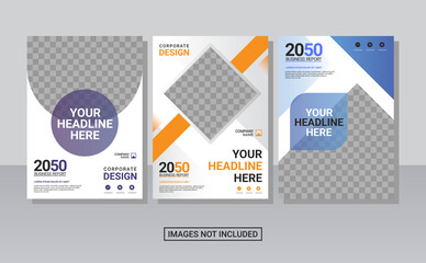 Creative corporate book cover design template
