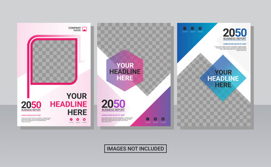 Creative corporate book cover design template